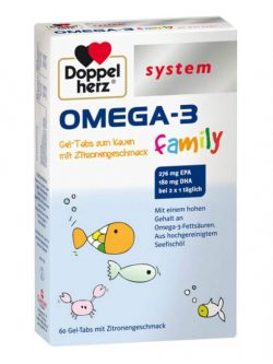 Viên Uống Doppelherz System Omega 3 Family, 60 Viên