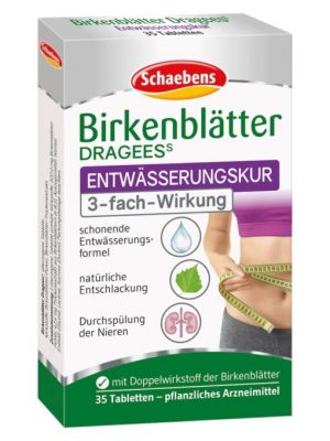 Thuốc giảm cân Schaebens Birkenblatter Dragees, 35 viên