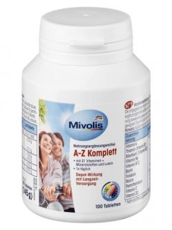 Vitamin tổng hợp Mivolis A Z Komplett 100 viên