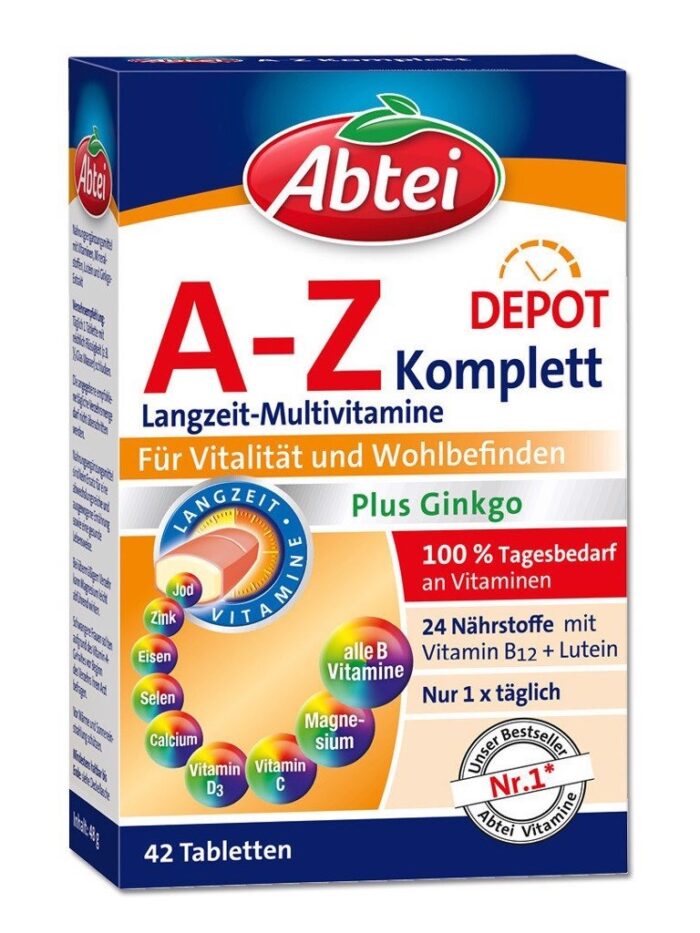 Viên uống Abtei A-Z Depot - Vitamin Tổng hợp Komplett Depot, 42 viên